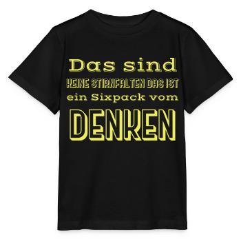 witzige sprüche sixpack - Stanley/Stella Kinder T-Shirt MINI CREATOR  - Schwarz - Vorne - Mikhail (115cm)