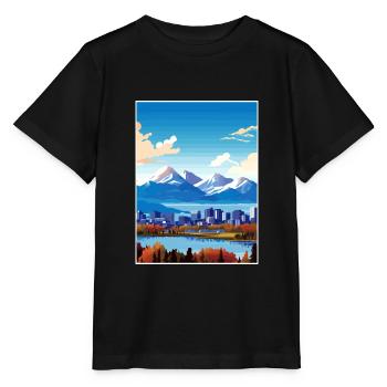Anchorage Alaska Vintage Reiseposter Souvenir - Stanley/Stella Kinder T-Shirt MINI CREATOR  - Schwarz - Vorne - Mikhail (115cm)