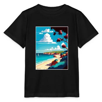 Mornington Halbinsel Australien Reiseposter - Stanley/Stella Kinder T-Shirt MINI CREATOR  - Schwarz - Vorne - Mikhail (115cm)