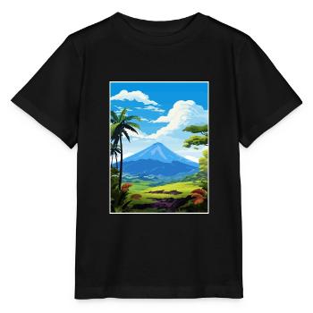 La Fortuna Costa Rica Vintage Reiseposter WPA - Stanley/Stella Kinder T-Shirt MINI CREATOR  - Schwarz - Vorne - Mikhail (115cm)