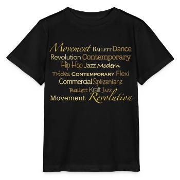 Dance Styles by Movement Revolution - Stanley/Stella Kinder T-Shirt MINI CREATOR  - Schwarz - Vorne - Mikhail (115cm)