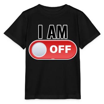 I AM OFF - Stanley/Stella Kinder T-Shirt MINI CREATOR  - Schwarz - Vorne - Mikhail (115cm)