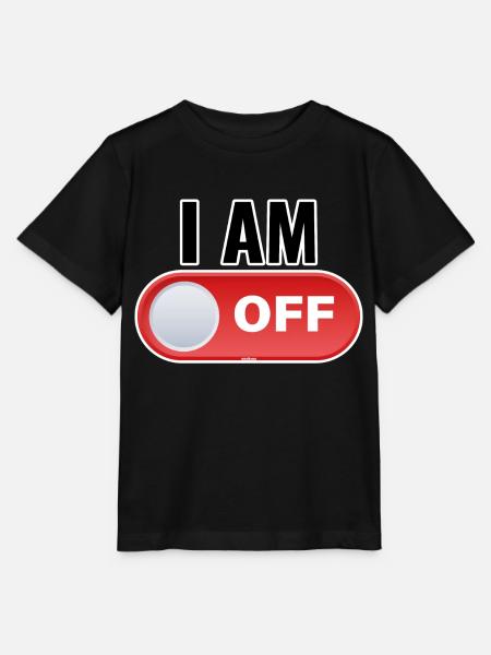 I AM OFF - Stanley/Stella Kinder T-Shirt MINI CREATOR  - Schwarz