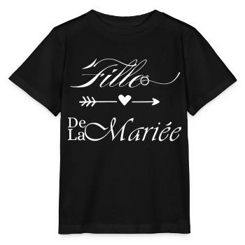 Fille de la mariée - T-shirt bio MINI CREATOR Stanley/Stella Enfant - noir - Devant - Mikhail (115cm)