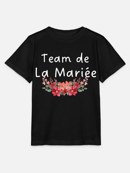 Braut Team Blumen - Stanley/Stella Kinder T-Shirt MINI CREATOR  - Schwarz