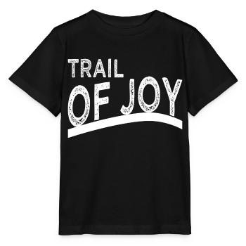 Bliss Quotes Blissful Joy Mountain Biking - Stanley/Stella MINI CREATOR Kids’ T-Shirt - black - Front - Mikhail (115cm)