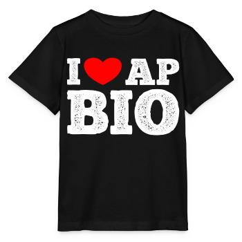 AP Biology Funny High School AP Class Survivor - Stanley/Stella MINI CREATOR Kids’ T-Shirt - black - Front - Mikhail (115cm)