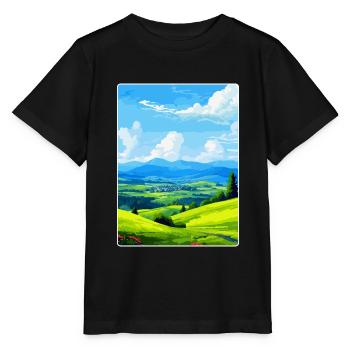 Sauerland Allemagne Affiche de voyage vintage souvenir - T-shirt bio MINI CREATOR Stanley/Stella Enfant - noir - Devant - Mikhail (115cm)