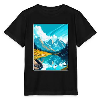 Berge Polen Vintage Reise Poster WPA - Stanley/Stella Kinder T-Shirt MINI CREATOR  - Schwarz - Vorne - Mikhail (115cm)