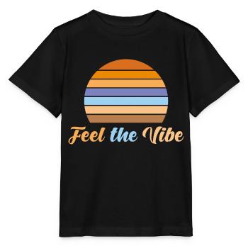 Feel the vibe - Stanley/Stella MINI CREATOR Kids’ T-Shirt - black - Front - Mikhail (115cm)