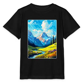 Berge Polen Vintage Reise Poster WPA - Stanley/Stella Kinder T-Shirt MINI CREATOR  - Schwarz - Vorne - Mikhail (115cm)