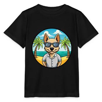 Lunettes de soleil Braque Saint Germain Dog Breed Cartoon - T-shirt bio MINI CREATOR Stanley/Stella Enfant - noir - Devant - Mikhail (115cm)