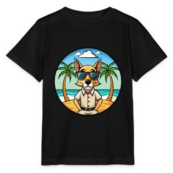 Lunettes de soleil Braque Saint Germain Dog Breed Cartoon - T-shirt bio MINI CREATOR Stanley/Stella Enfant - noir - Devant - Mikhail (115cm)