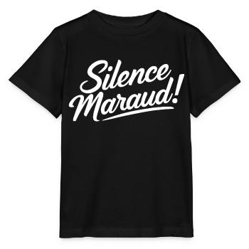 Silence maraud ! - T-shirt bio MINI CREATOR Stanley/Stella Enfant - noir - Devant - Mikhail (115cm)