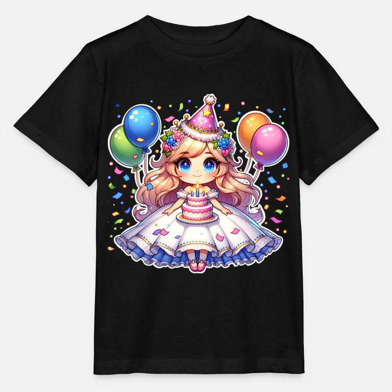 Prinzessin Geburtstag - Stanley/Stella Kinder T-Shirt MINI CREATOR  - Schwarz