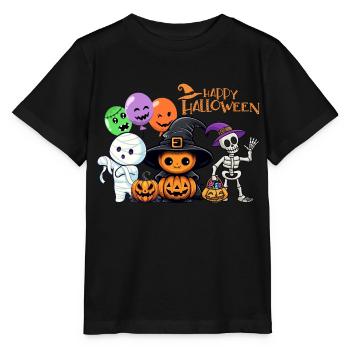 Children`s Halloween Party. - Stanley/Stella MINI CREATOR Kids’ T-Shirt - black - Front - Mikhail (115cm)