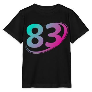 Nummer 83 mehrfarbig - Stanley/Stella Kinder T-Shirt MINI CREATOR  - Schwarz - Vorne - Mikhail (115cm)