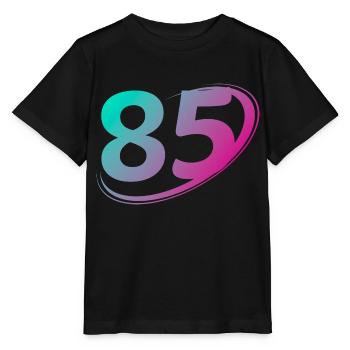 Nummer 85 mehrfarbig - Stanley/Stella Kinder T-Shirt MINI CREATOR  - Schwarz - Vorne - Mikhail (115cm)