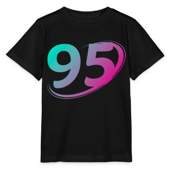 Nummer 95 mehrfarbig - Stanley/Stella Kinder T-Shirt MINI CREATOR  - Schwarz - Vorne - Mikhail (115cm)