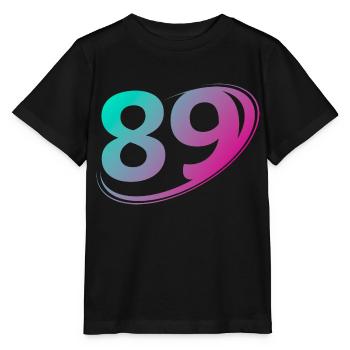 Nummer 89 mehrfarbig - Stanley/Stella Kinder T-Shirt MINI CREATOR  - Schwarz - Vorne - Mikhail (115cm)