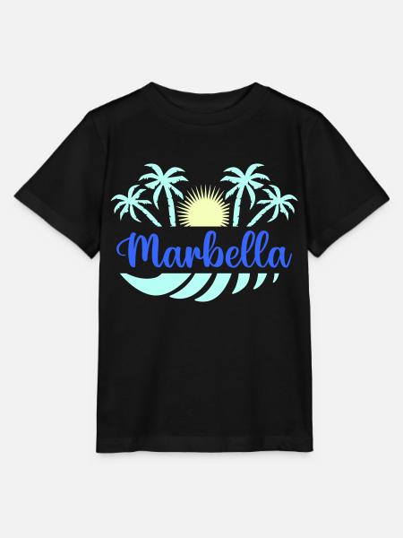 marbella - Stanley/Stella Kinder T-Shirt MINI CREATOR  - Schwarz