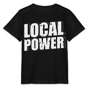 Puissance locale - T-shirt bio MINI CREATOR Stanley/Stella Enfant - noir - Devant - Mikhail (115cm)