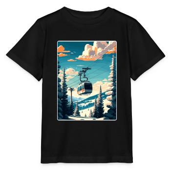 Beaver Creek Ski Reise Poster Souvenir Farbe WPA - Stanley/Stella Kinder T-Shirt MINI CREATOR  - Schwarz - Vorne - Mikhail (115cm)