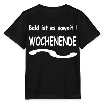 Wochenende - Stanley/Stella Kinder T-Shirt MINI CREATOR  - Schwarz - Vorne - Mikhail (115cm)