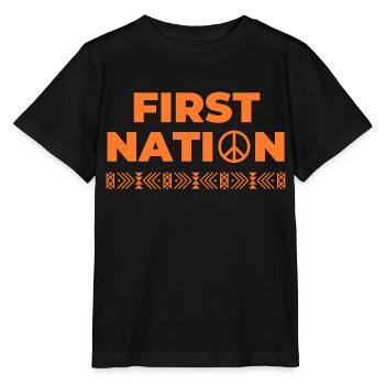 Première Nation autochtone États-Unis - T-shirt bio MINI CREATOR Stanley/Stella Enfant - noir - Devant - Mikhail (115cm)