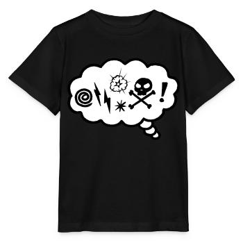 Angry Thought Bubble - Stanley/Stella MINI CREATOR Kids’ T-Shirt - black - Front - Mikhail (115cm)