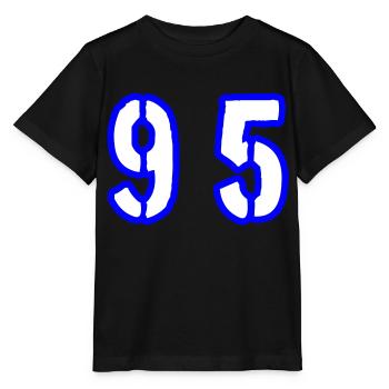 Symbole du chiffre 95 - T-shirt bio MINI CREATOR Stanley/Stella Enfant - noir - Devant - Mikhail (115cm)