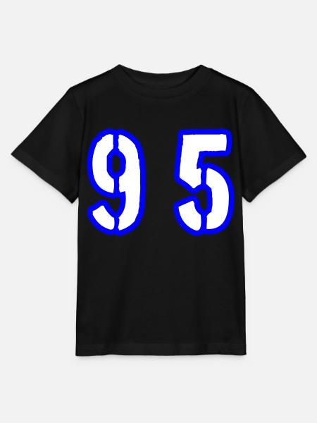 95 Zahl Symbol - Stanley/Stella Kinder T-Shirt MINI CREATOR  - Schwarz