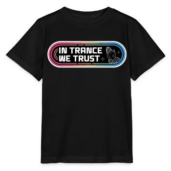 In trance we trust - Stanley/Stella MINI CREATOR Kids’ T-Shirt - black - Front - Mikhail (115cm)