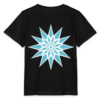 Stern Eiskristall - Stanley/Stella Kinder T-Shirt MINI CREATOR  - Schwarz - Vorne - Mikhail (115cm)