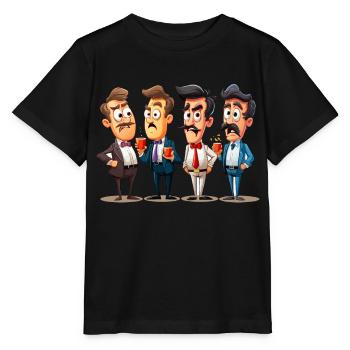 The Coffee Debaters - Stanley/Stella MINI CREATOR Kids’ T-Shirt - black - Front - Mikhail (115cm)