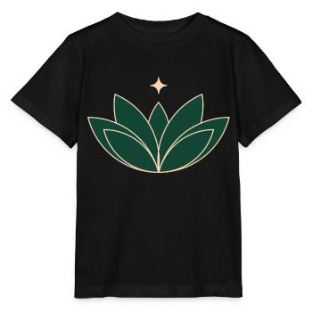 Lotus Lotusblüte - Stanley/Stella Kinder T-Shirt MINI CREATOR  - Schwarz - Vorne - Mikhail (115cm)