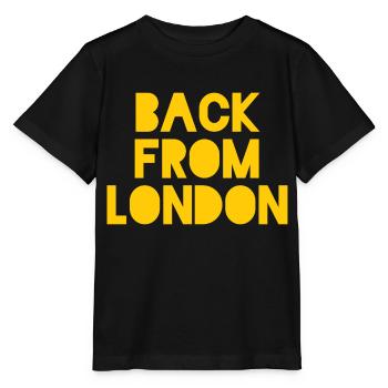 De retour de Londres - T-shirt bio MINI CREATOR Stanley/Stella Enfant - noir - Devant - Mikhail (115cm)