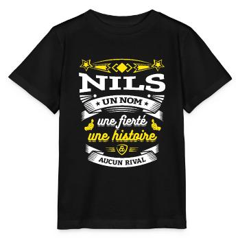 NILS UN NOM UNE FIERTÉ AUCUN RIVAL - T-shirt bio MINI CREATOR Stanley/Stella Enfant - noir - Devant - Mikhail (115cm)