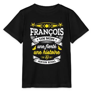 FRANÇOIS UN NOM UNE FIERTÉ AUCUN RIVAL - T-shirt bio MINI CREATOR Stanley/Stella Enfant - noir - Devant - Mikhail (115cm)
