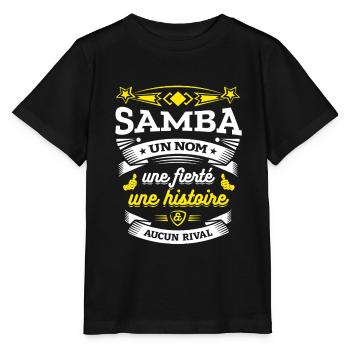 SAMBA UN NOM UNE FIERTÉ AUCUN RIVAL - T-shirt bio MINI CREATOR Stanley/Stella Enfant - noir - Devant - Mikhail (115cm)