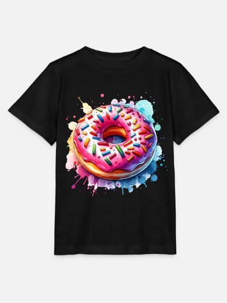 Donut - Stanley/Stella Kinder T-Shirt MINI CREATOR - Schwarz