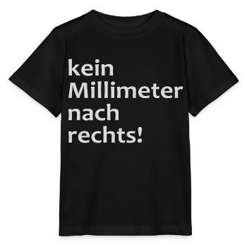 kein millimeter nach rechts! - Stanley/Stella Kinder T-Shirt MINI CREATOR  - Schwarz - Vorne - Mikhail (115cm)