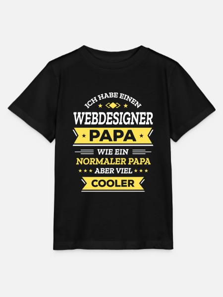 WEBDESIGNER PAPA: COOL, DIGITAL, INNOVATIV - Stanley/Stella Kinder T-Shirt MINI CREATOR - Schwarz