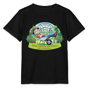 A greenhouse will not run away - Stanley/Stella MINI CREATOR Kids’ T-Shirt - black - Front - Mikhail (115cm)