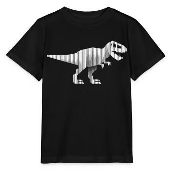 Dinosaures dinosaures dinosaures t-rex - T-shirt bio MINI CREATOR Stanley/Stella Enfant - noir - Devant - Mikhail (115cm)