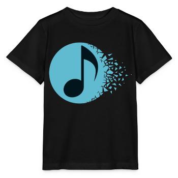 Abstract Sound Burst - Stanley/Stella MINI CREATOR Kids’ T-Shirt - black - Front - Mikhail (115cm)