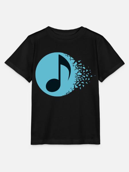 Abstrakter Klangausbruch - Stanley/Stella Kinder T-Shirt MINI CREATOR - Schwarz