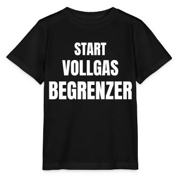 Start, Vollgas, Begrenzer! - Stanley/Stella Kinder T-Shirt MINI CREATOR  - Schwarz - Vorne - Mikhail (115cm)
