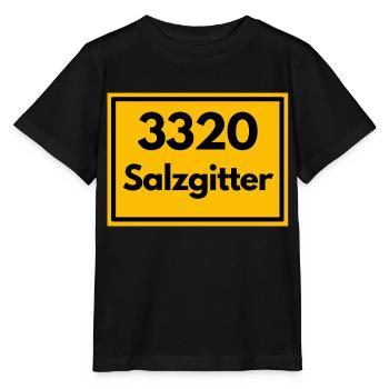 Ortsschild - damals Retro alte PLZ 3320 SALZGITTER - Stanley/Stella Kinder T-Shirt MINI CREATOR  - Schwarz - Vorne - Mikhail (115cm)