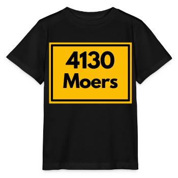 Ortsschild - damals Retro alte PLZ 4130 MOERS - Stanley/Stella Kinder T-Shirt MINI CREATOR  - Schwarz - Vorne - Mikhail (115cm)